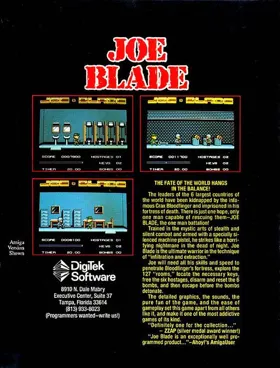 Joe Blade box cover back